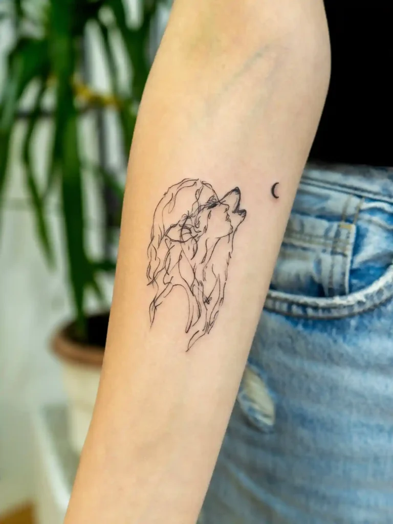 Wolf Tattoo Design