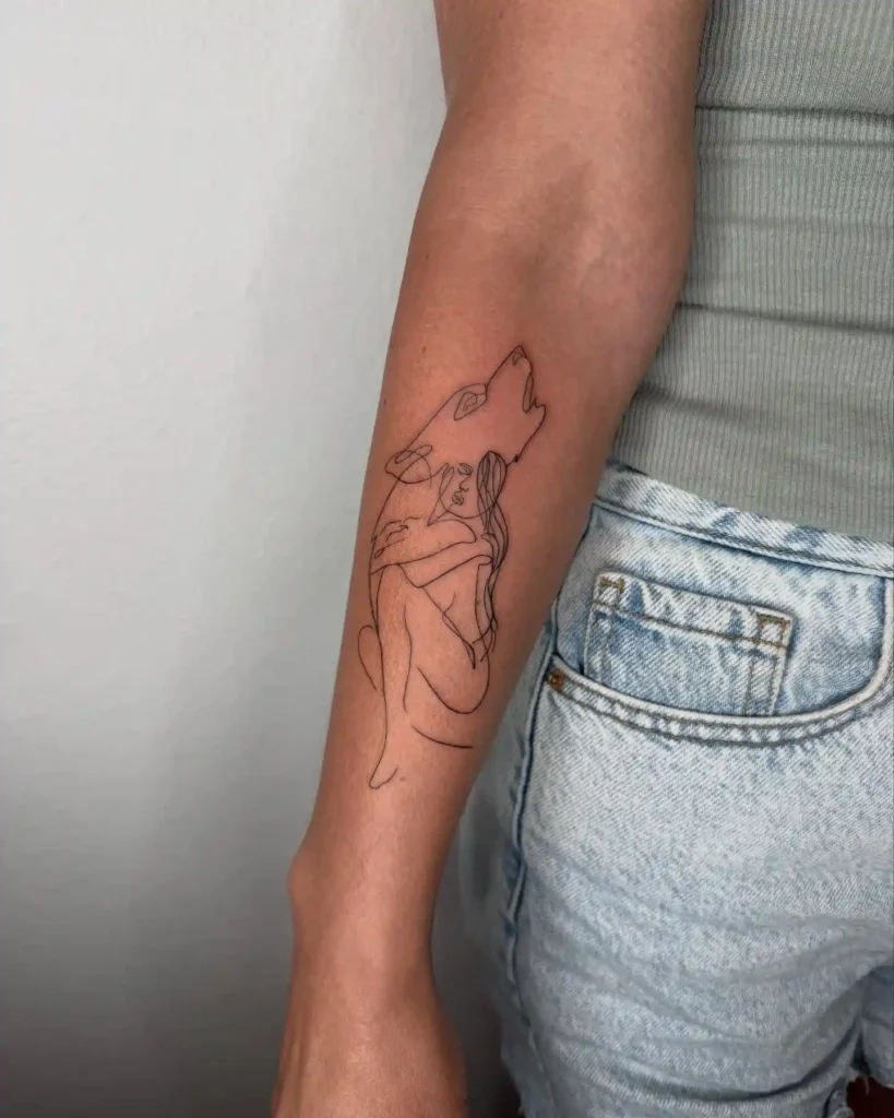 Wolf Tattoo Design