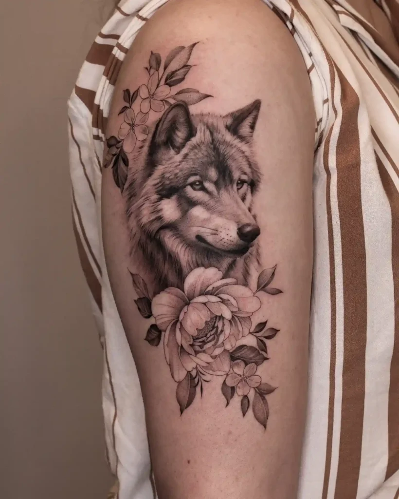 Wolf Tattoo Design