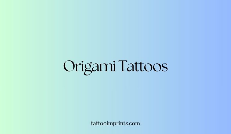 Origami tattoo ideas