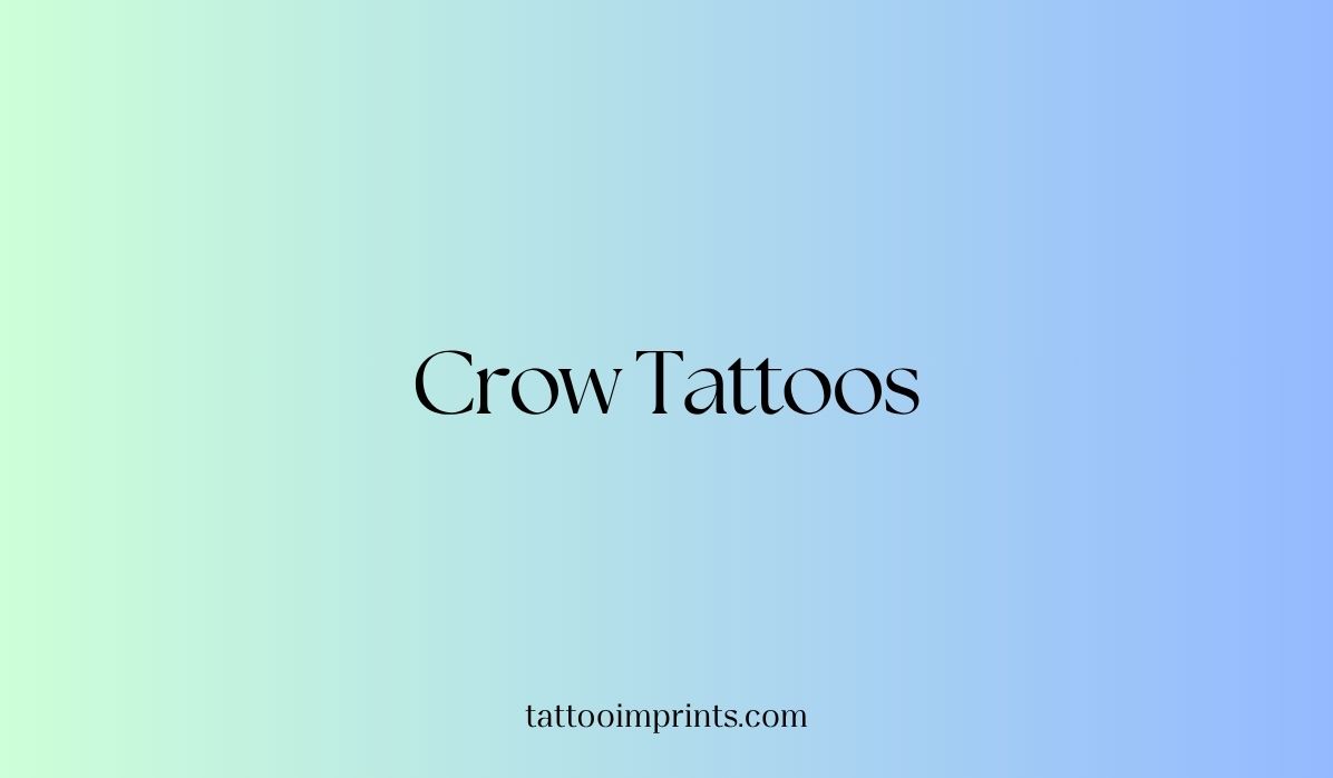 crow tattoo ideas