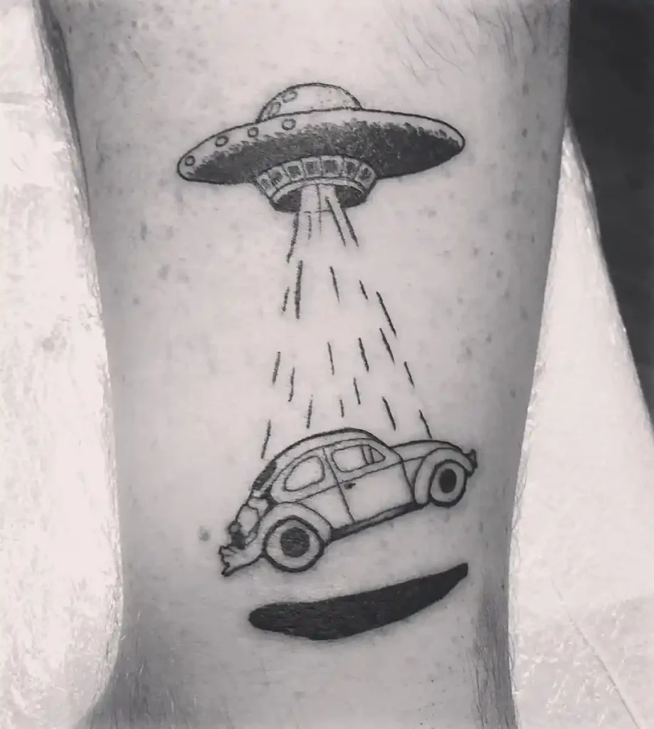 UFO Taking the Car