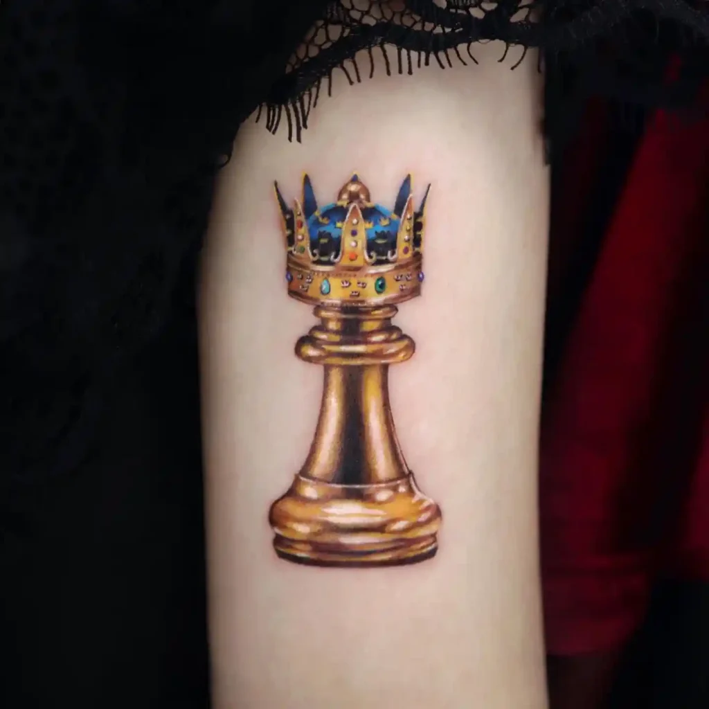 Ornate Golden King with Crown