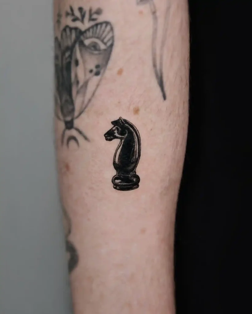Solid Black Knight Tattoo