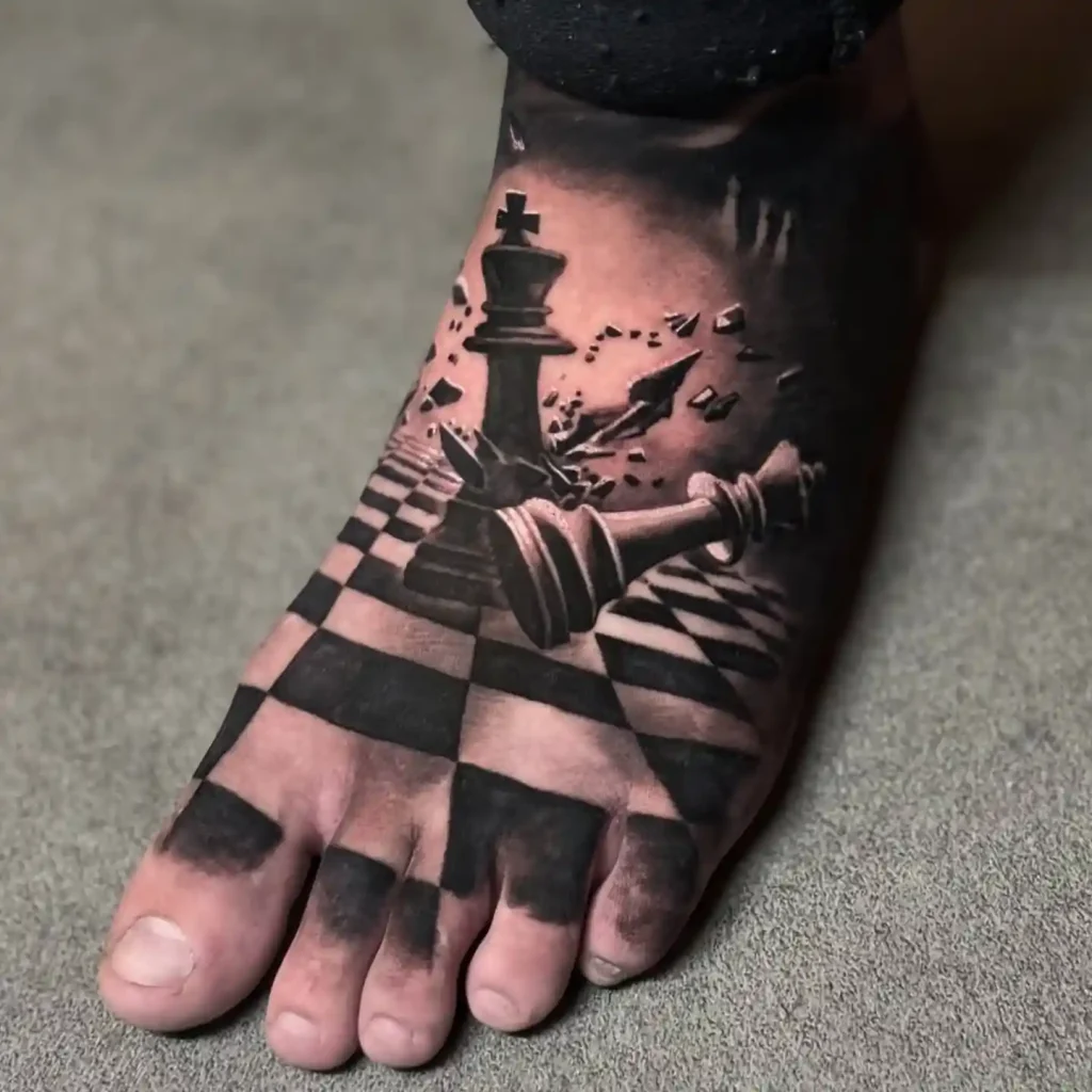 Checkmate Scene on Foot
