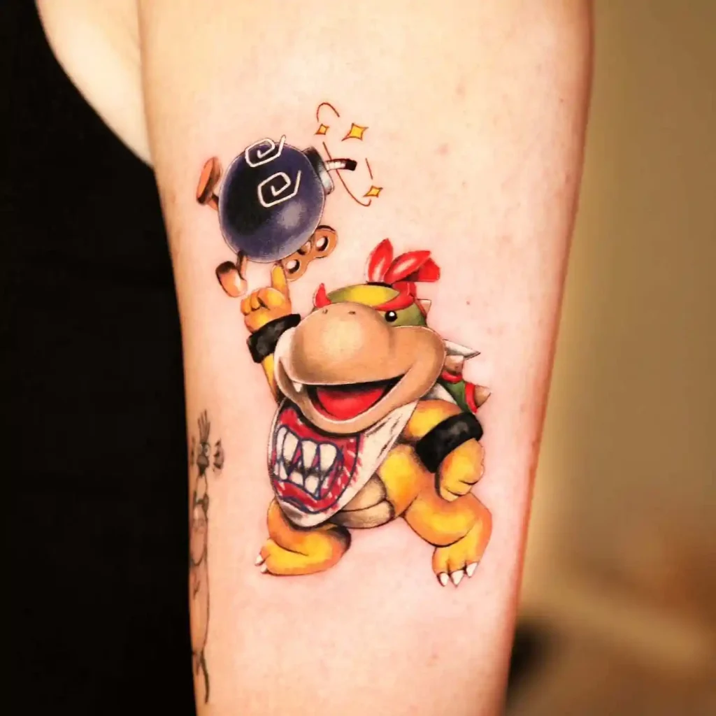 Colorful Bowser Jr. with Bob-omb