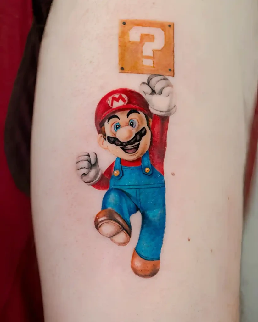 Realistic Mario and Point Block