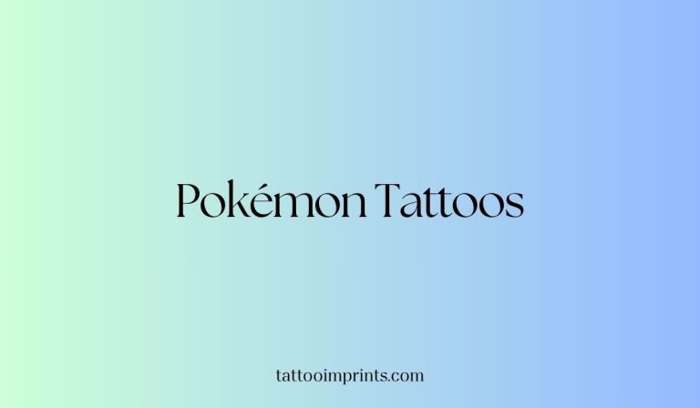 pokemon tattoo ideas