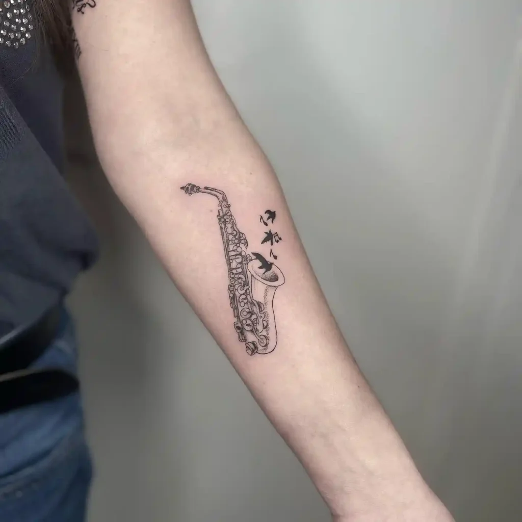 Saxophone with Kanji