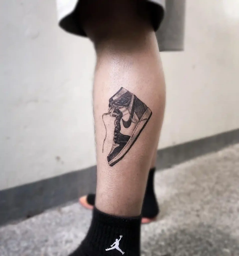 Unlaced Nike Air Jordan Tattoo