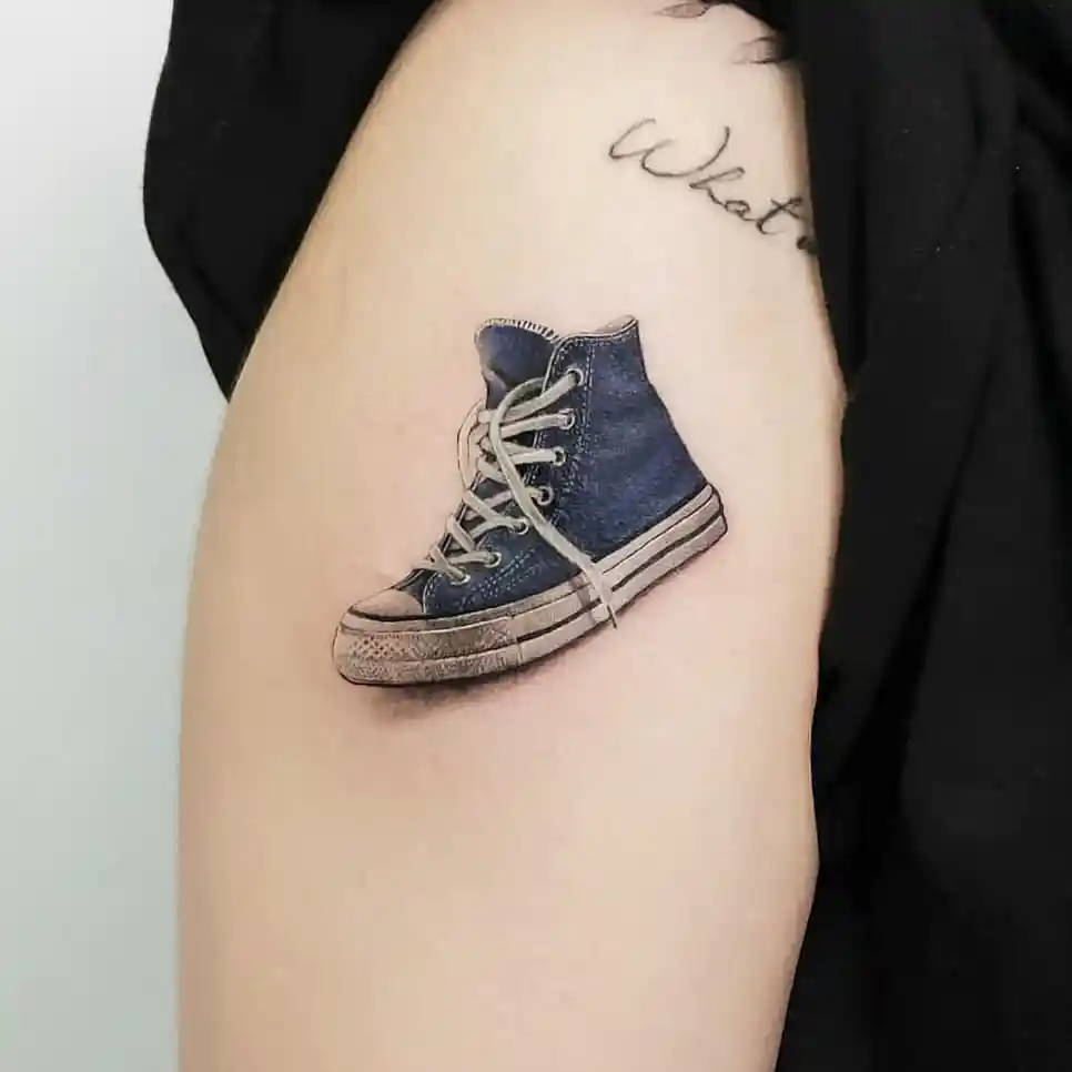 Faded Denim Chuck Tattoo