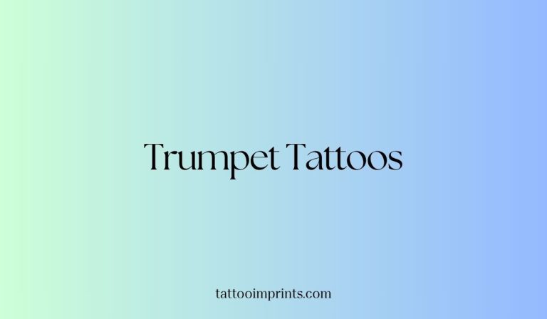 trumpet tattoo ideas