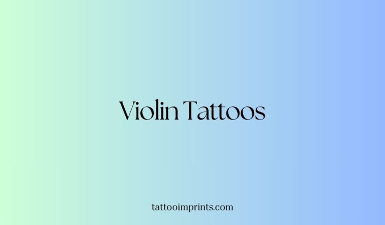 violin tattoo ideas