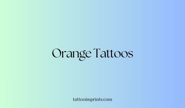 Orange tattoos featured image