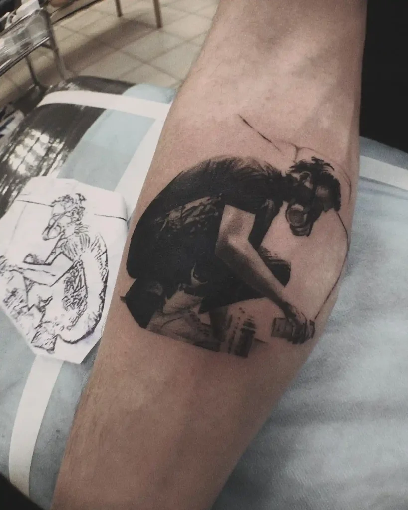 Meteora Album Figure on Forearm