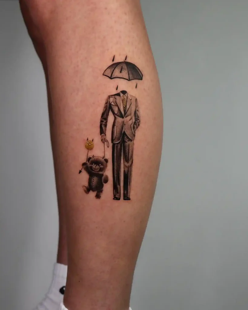 Surreal Headless Figure on Calf