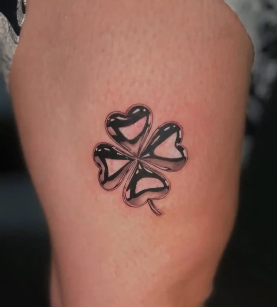 Chrome Heart Clover on Thigh