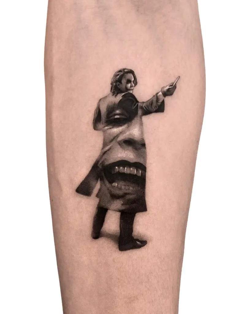Distorted Nurse Collage on Forearm