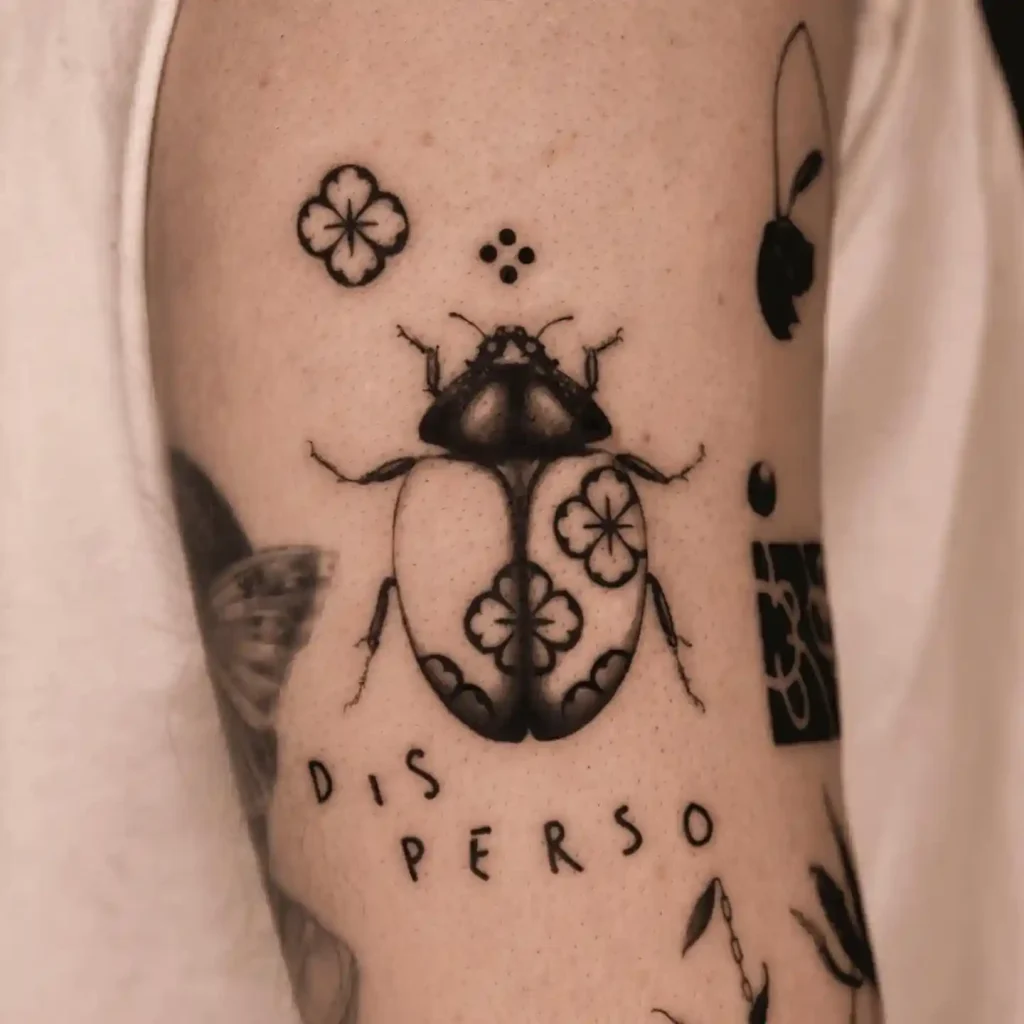 Four-Leaf Clover Beetle on Arm
