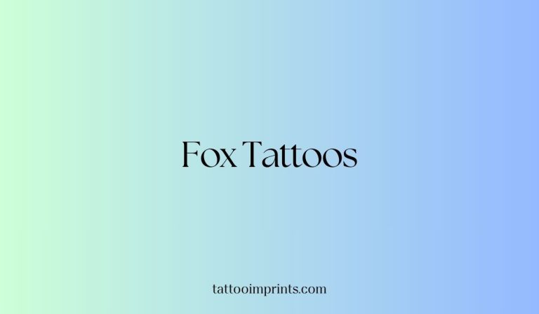 Fox tattoos main image