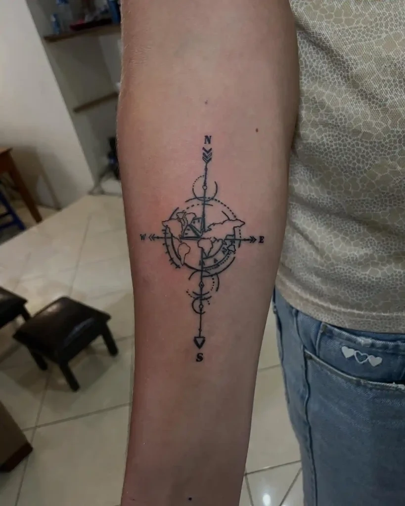 Geometric Compass and Map on Inner Arm