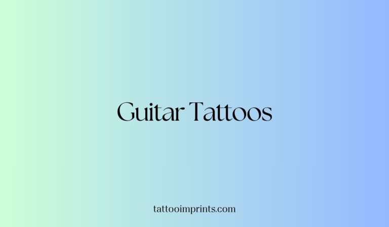Guitar tattoos main image