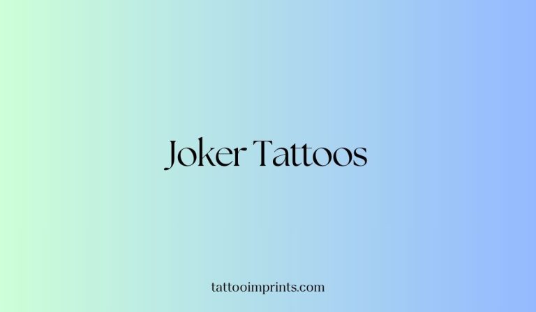Joker tattoos main image