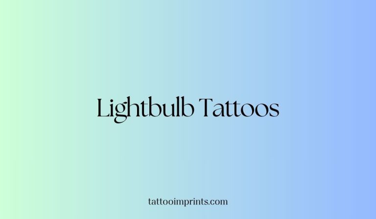 Lightbulb tattoos main image