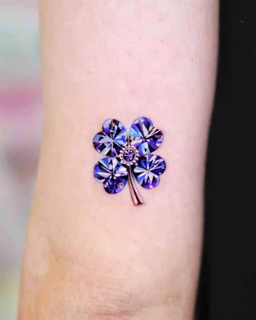 Purple Crystal Gem on Forearm