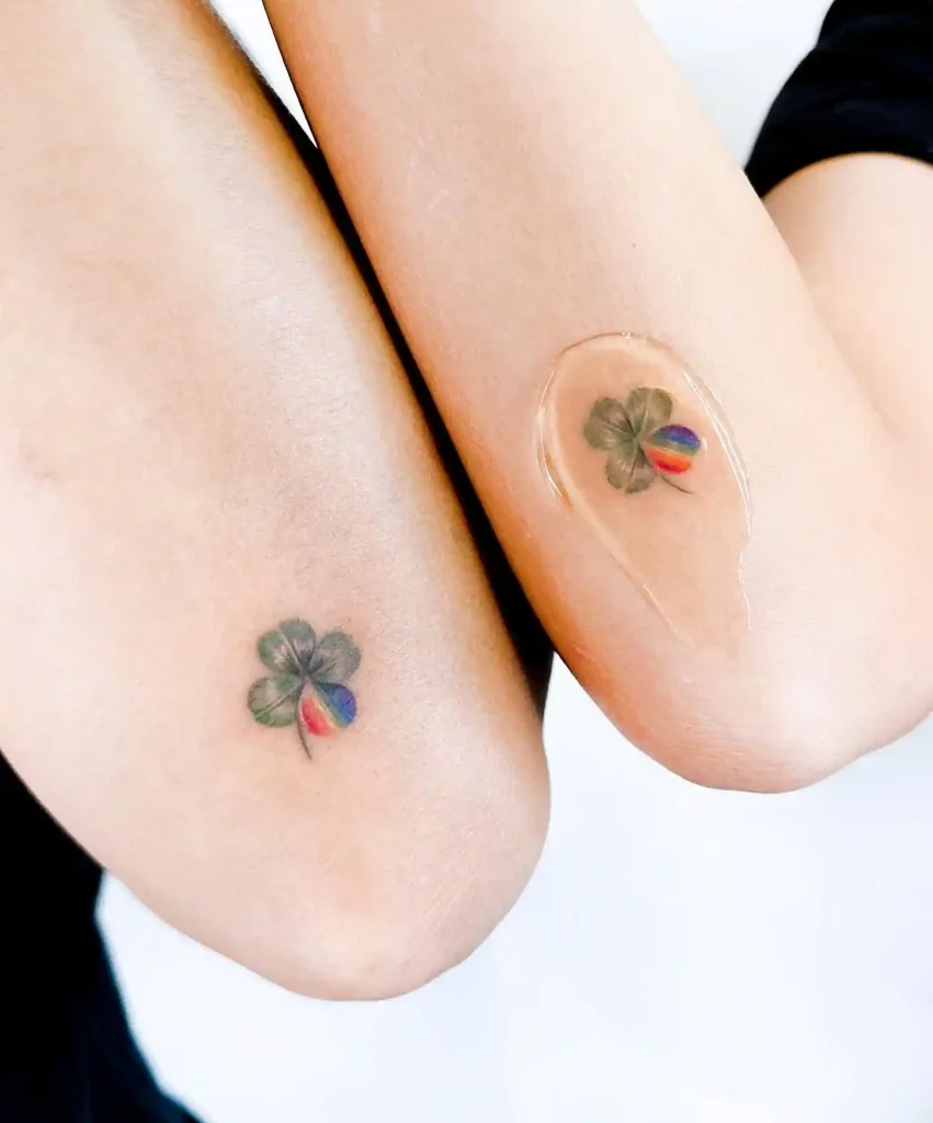 Rainbow Petal Matching Set on Arms