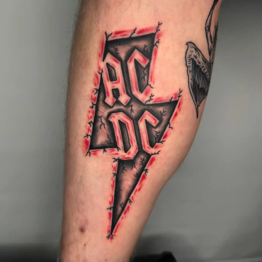 ACDC Band Tribute on Forearm