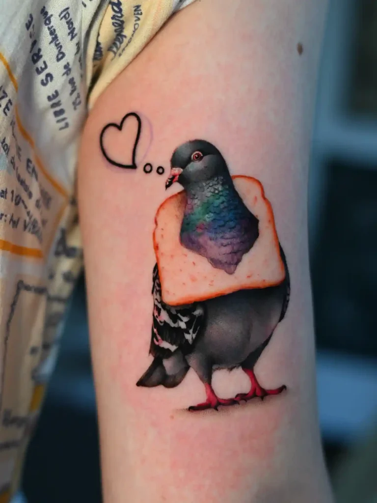Bread-Necked Love Bird on Forearm