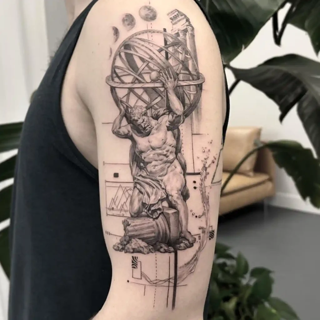 Celestial Armillary Sphere on Upper Arm