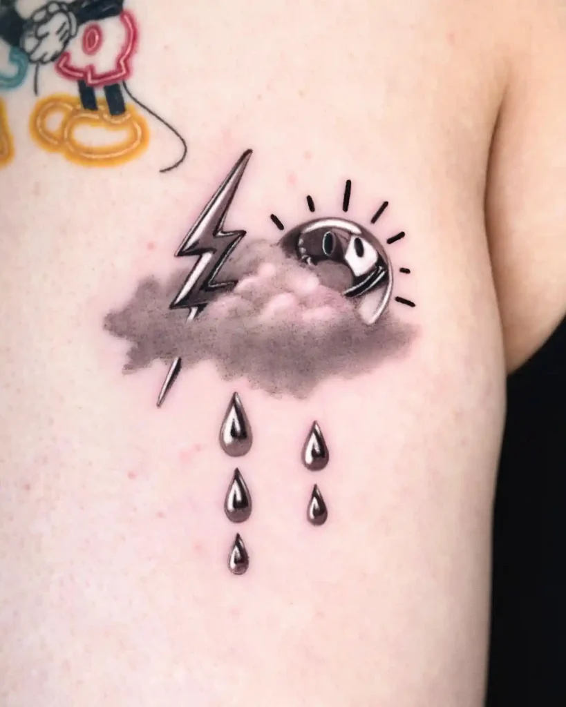 Chrome Storm Scene on Shoulder
