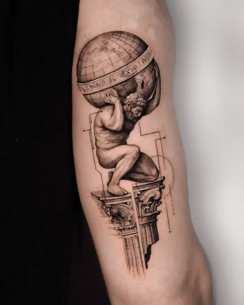 Globe Pillar Balance on Upper Arm