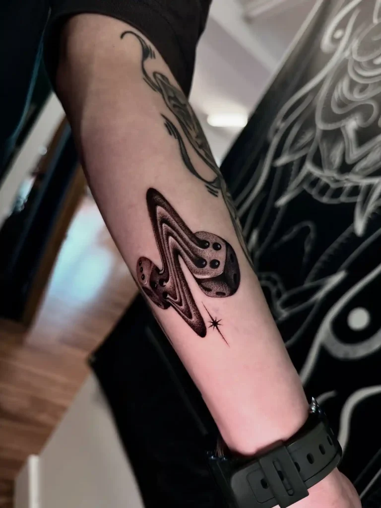 Melting Liquid Die on Forearm