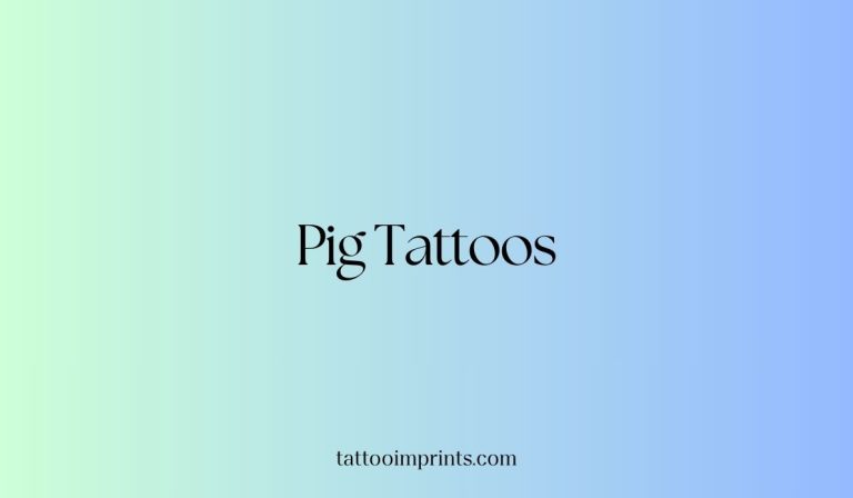 Pig Tattoo main image