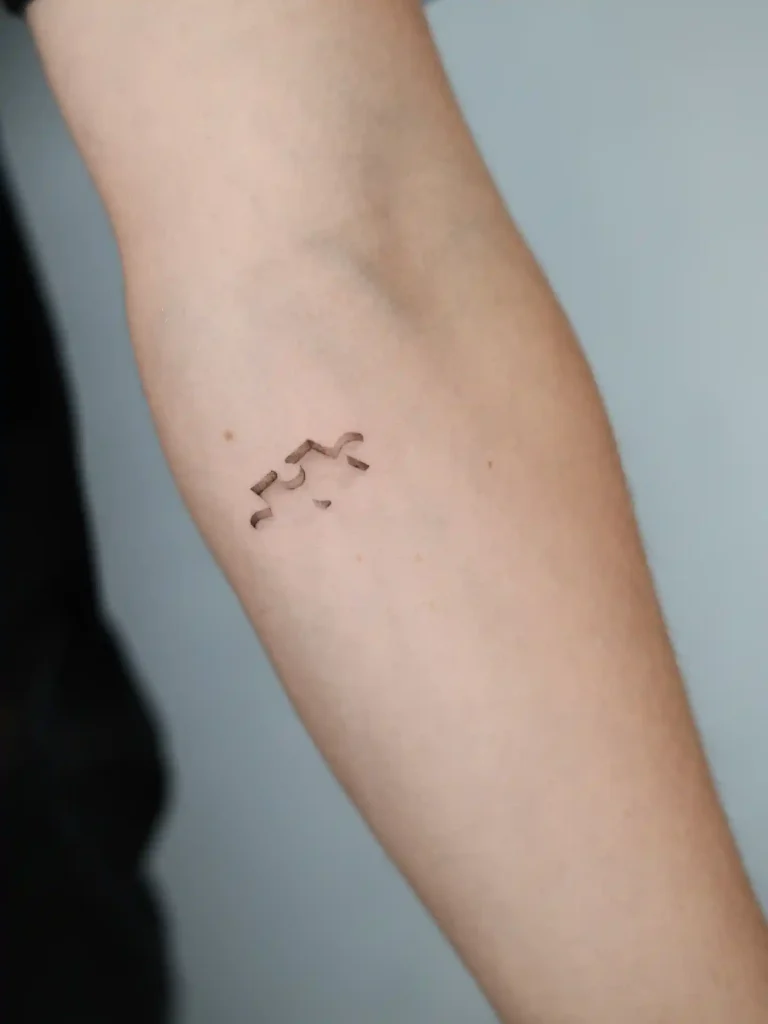 3D Recessed Skin Piece on Forearm