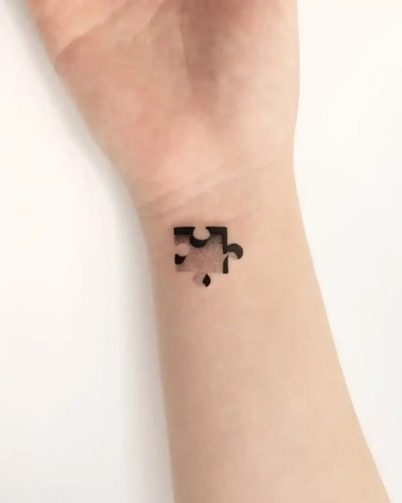 Black Shaded Single Piece on Wrist
