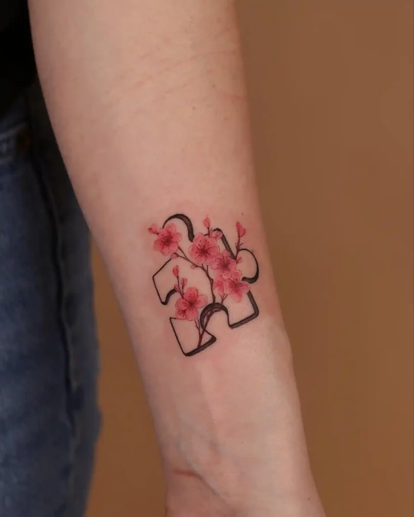 Cherry Blossom Branch on Forearm