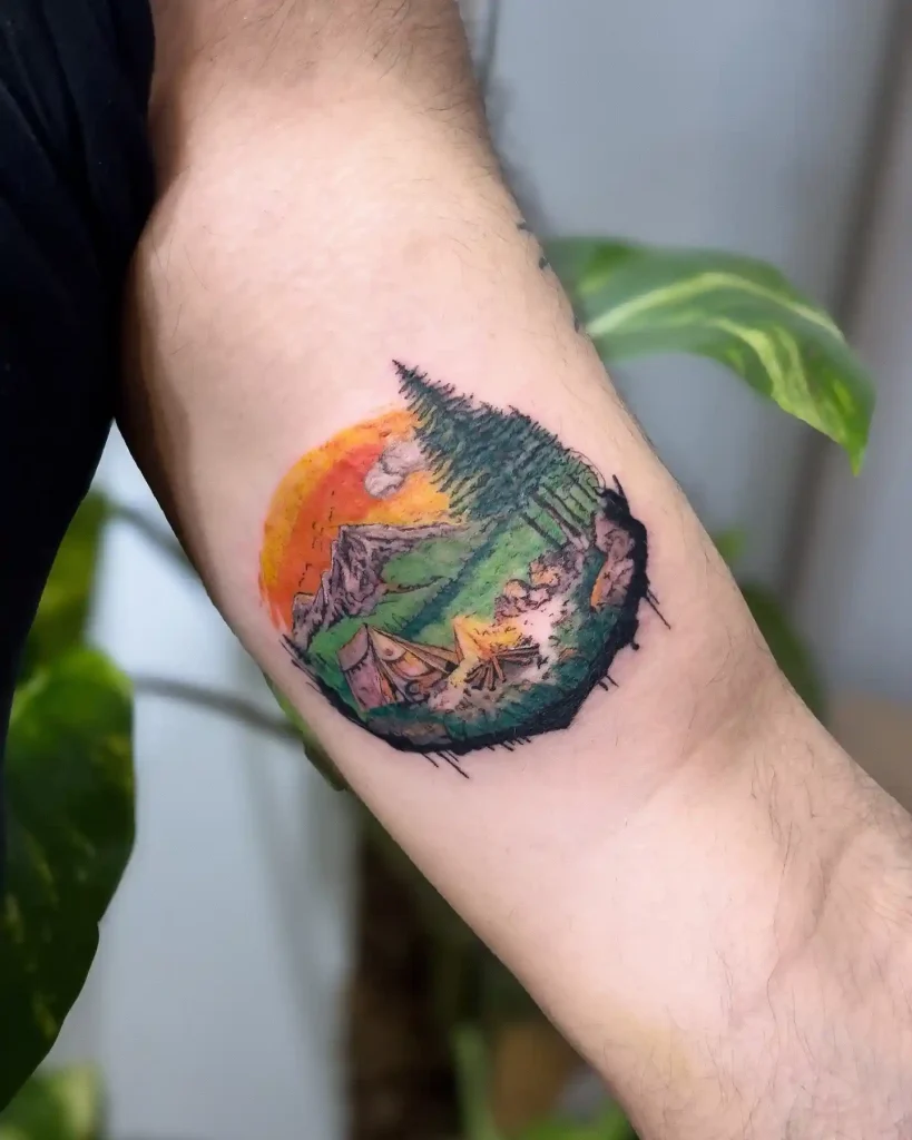 Colorful Wilderness Landscape on Inner Arm