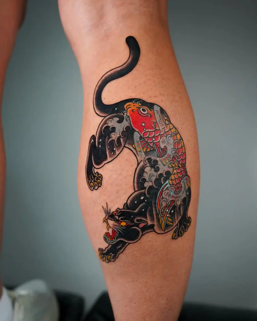 Japanese Fusion Panther on Calf