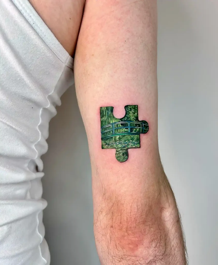 Monet Garden Bridge on Upper Arm
