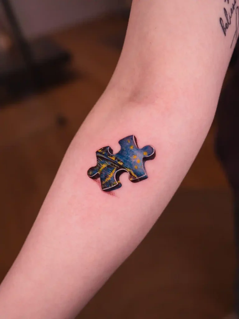 Realistic Night Horizon on Forearm