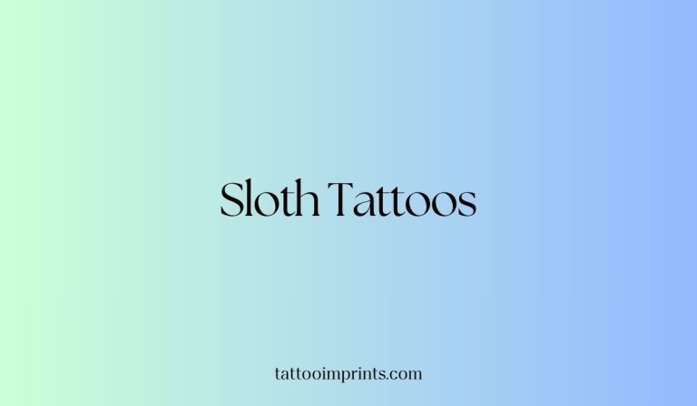 Sloth Tattoo Featured image