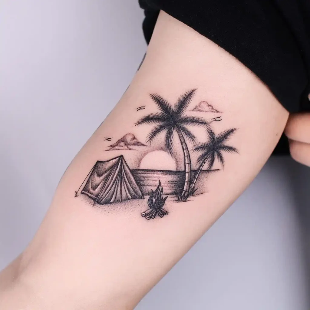 Tropical Beach Camp on Inner Arm