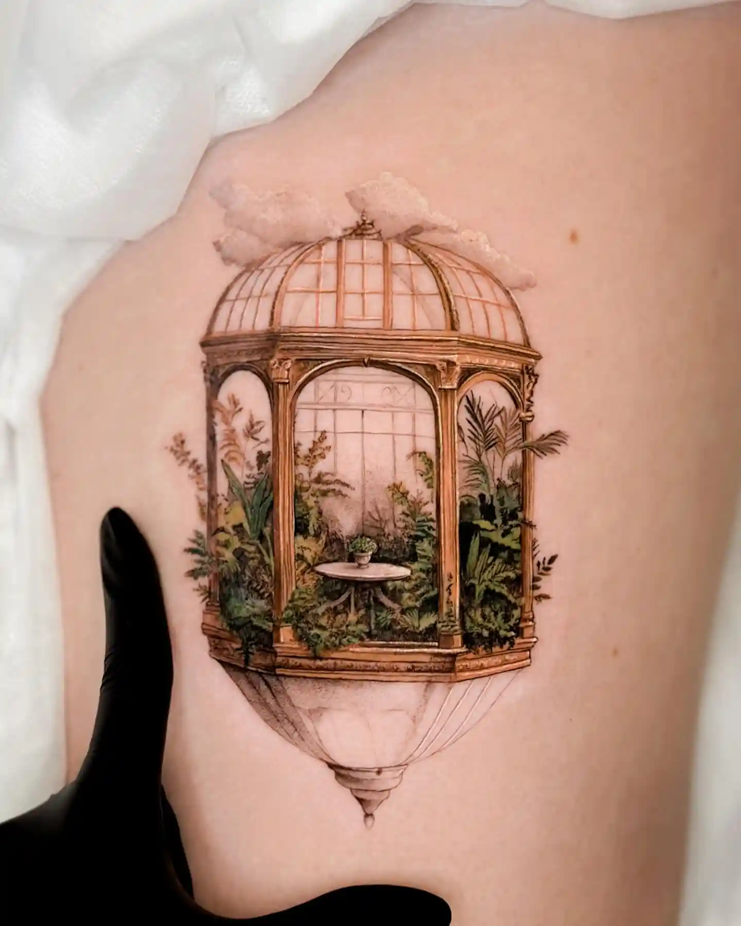 Victorian Greenhouse Garden on Thigh
