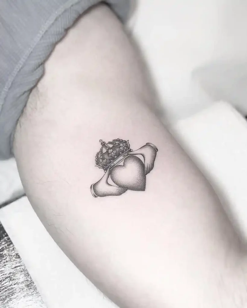 Claddagh Ring Tattoo on Forearm