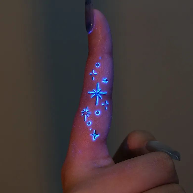 Cosmic Finger UV Tattoo