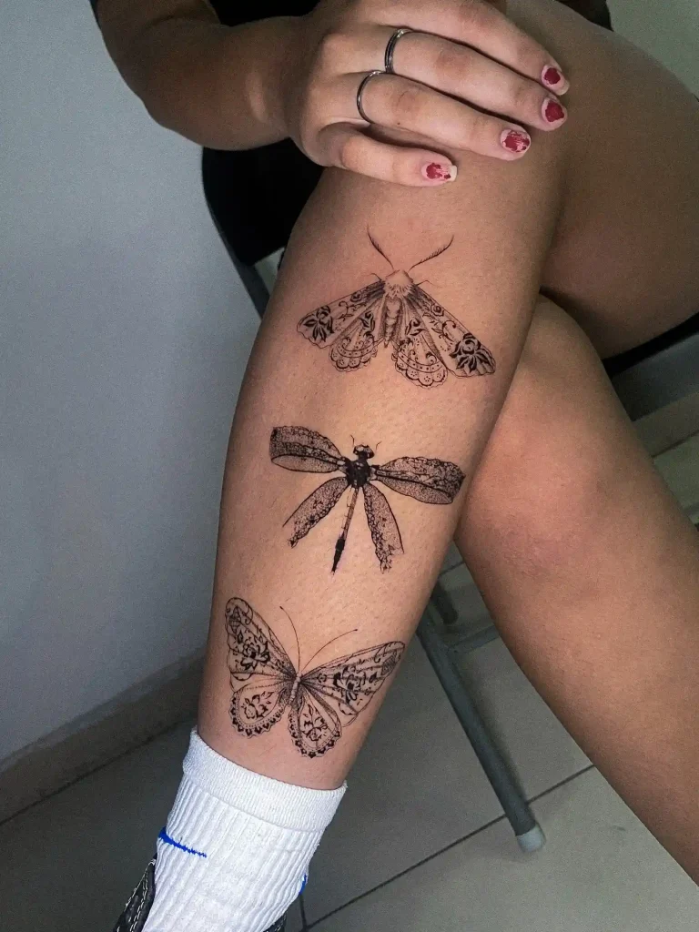 Lace Insect Trio on Shin